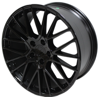 21 Inch Staggered Rims Fits Porsche Cayenne Turbo S GTS Base 2019 Gloss Black Mesh Spyder Wheels