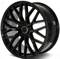 22 INCH RIMS fit AUDI S LINE R8 STYLE A8 A7 S8 S7 RS7 RS8 Q3 QS3 Q5 SQ5 Q7 SQ7 MESH GLOSS BLACK WHEELS