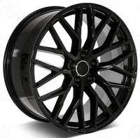 22 INCH RIMS fit AUDI S LINE R8 STYLE A8 A7 S8 S7 RS7 RS8 Q3 QS3 Q5 SQ5 Q7 SQ7 MESH GLOSS BLACK WHEELS