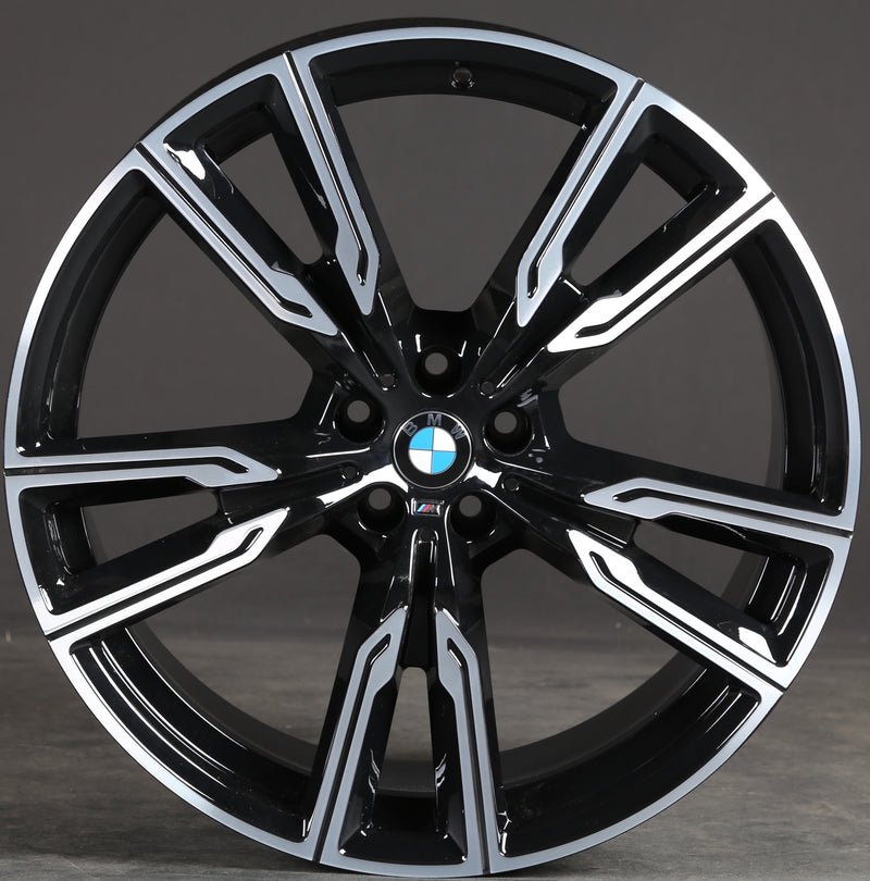 20 Inch Rims Fit BMW X7 X6 X5 M Sport X6M X5M Wheels Black Machined Face